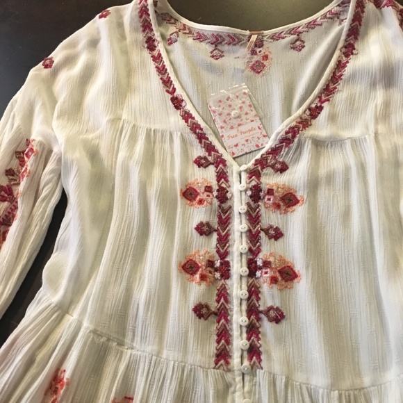 Free People Arianna Embroidered Tunic Mini Dress - Picture 4 of 6